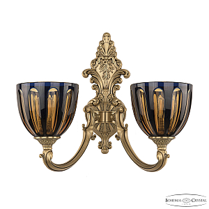 Бра Bohemia Ivele Crystal Verona 7209B14/2/175 FP P1 U Amber-Blue/H-1H