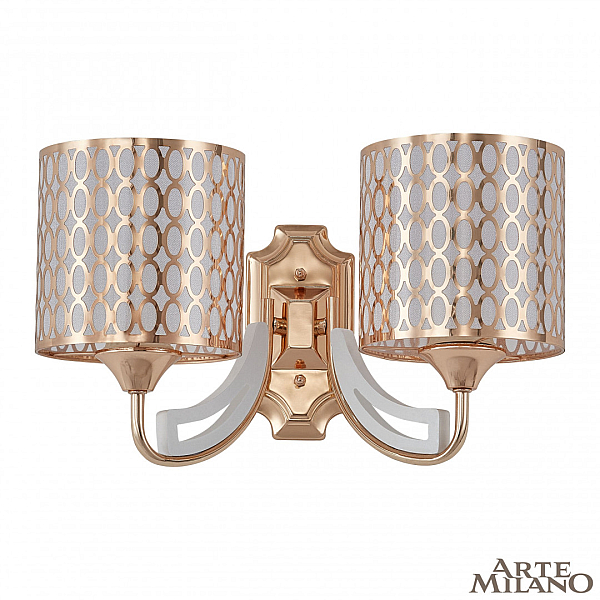 Бра Arte Milano Florentia-3387 303387/2W Wh/Gd