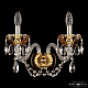 Бра Bohemia Ivele Crystal 5402B/2/165 G Amber/M-1G