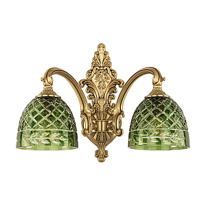Бра Bohemia Ivele Crystal Verona 7209B15/2/175 FP P1 D Clear-Green/H-1J