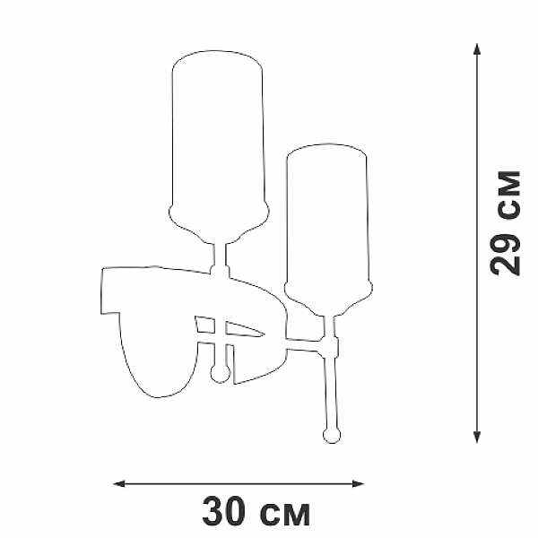 Бра Vitaluce V1813-7/2A