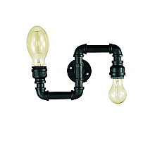 Бра Ideal Lux Plumber AP2 Nero 136691
