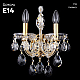 Бра Crystal Lux Isabel AP2 Gold/Transparent