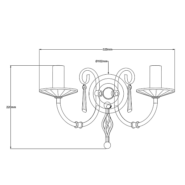 Бра Elstead Lighting AG2-AGED-BRASS