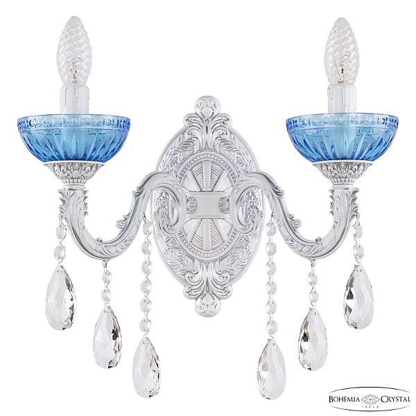 Бра Bohemia Ivele Crystal AL7901B10/2/175 B WMN P Aquamarine/M-1G