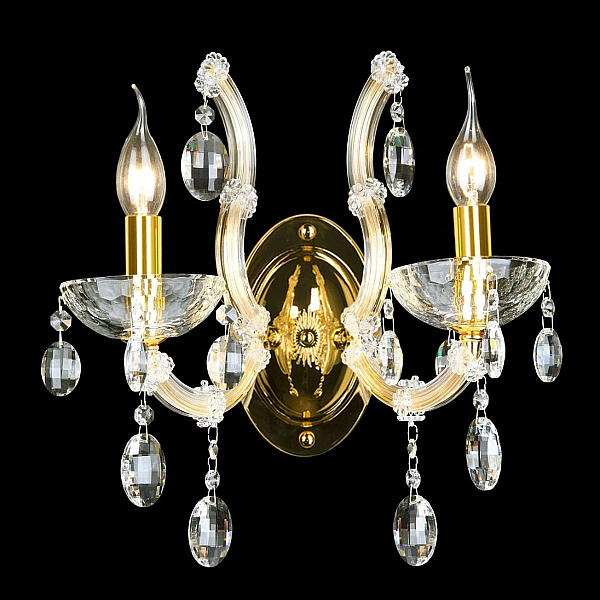 Бра Crystal Lux Hollywood AP2 Gold