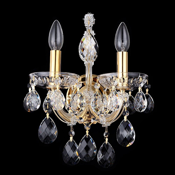Бра Crystal Lux Isabel AP2 Gold/Transparent