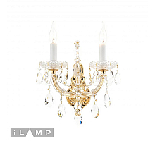 Бра iLamp Diamond W6071-2 GD+CL