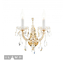 Бра iLamp Diamond W6071-2 GD+CL