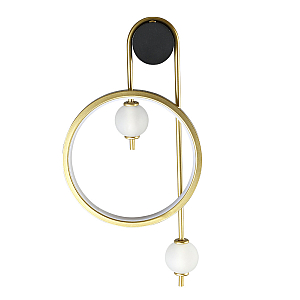 Бра Crystal lux RODRIGO AP20W LED BLACK/GOLD