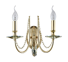 Бра Crystal Lux Victoria AP2 Gold/Amber