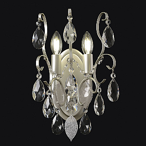 Бра Crystal Lux ESMIRALDA AP2 SILVER