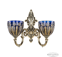 Бра Bohemia Ivele Crystal Verona 7203B14/2/175 GB P1 U Amber-Blue/H-1I