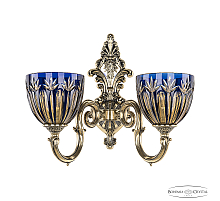 Бра Bohemia Ivele Crystal Verona 7203B14/2/175 GB P1 U Amber-Blue/H-1I