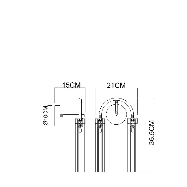 Бра Arte Lamp Borgia A4088AP-2AB