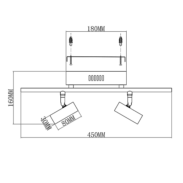 Светодиодный спот Moderli Right V5044-2WL