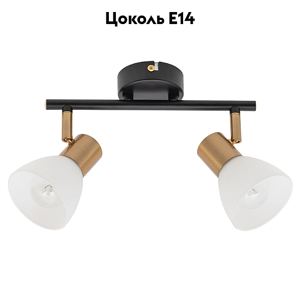 Спот Arte Lamp Falena A3117PL-2BK