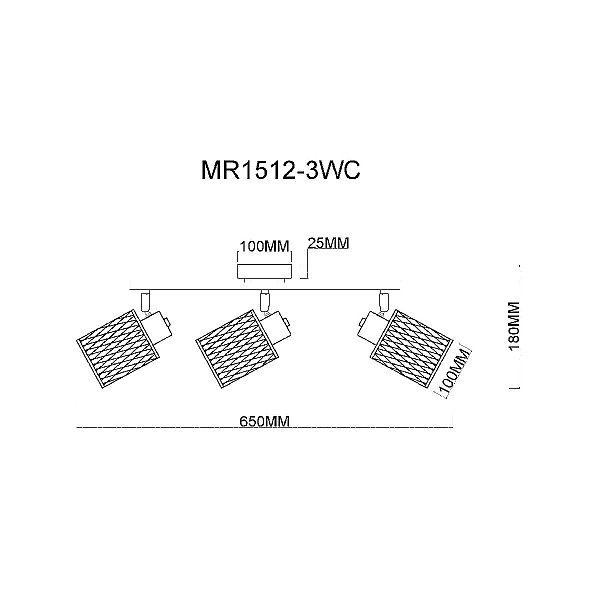 Спот MyFar Cathy MR1512-3WC