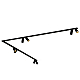 Накладной спот Nowodvorski Mono Corner 2x200 Black/Gold 7702
