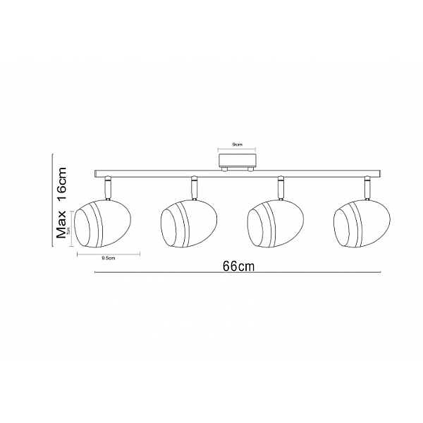 Светодиодный спот Arte Lamp A6701PL-4CC