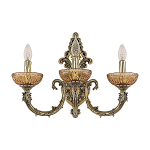 Бра Bohemia Ivele Crystal Florence 7109B15/3/210 GB P Amber/M-1G