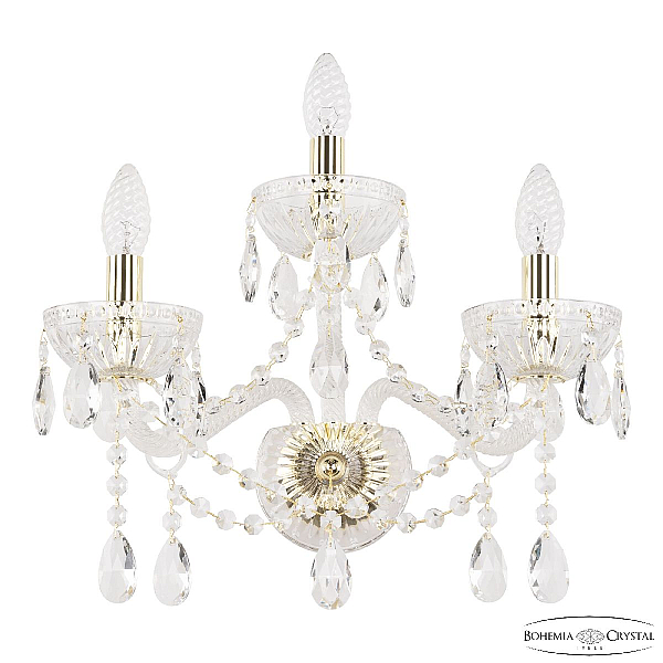 Бра Bohemia Ivele Crystal 5413B/2+1/165 G Clear/M-1G