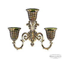 Бра Bohemia Ivele Crystal Verona 7203B14/2+1/175 GB P2 U Amber-Green/H-1J