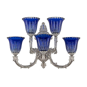 Бра Bohemia Ivele Crystal Florence 7109B15/3+2/210 NW P2 U Clear-Blue/H-1K