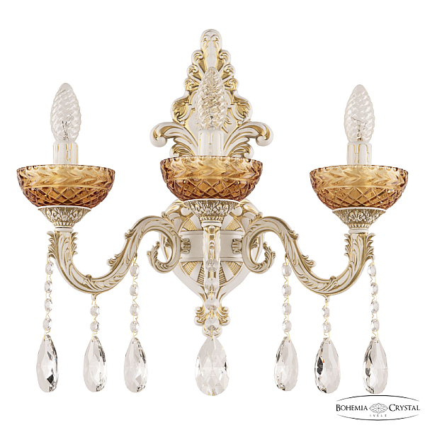 Бра Bohemia Ivele Crystal AL7901B15/3/175 A WMG P Amber/M-1F