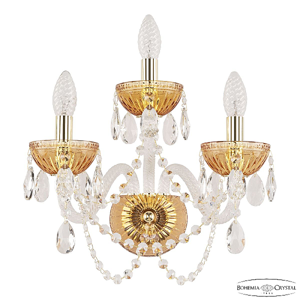 Бра Bohemia Ivele Crystal 5402B/2+1/165 G Amber/M-1G