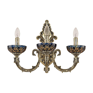 Бра Bohemia Ivele Crystal Florence 7109B15/3/210 GB P Amber-Blue/H-1I
