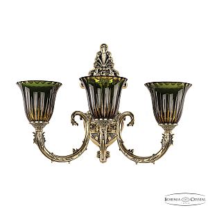 Бра Bohemia Ivele Crystal Florence 7109B15/3/210 GB P2 U Amber-Green/H-1K