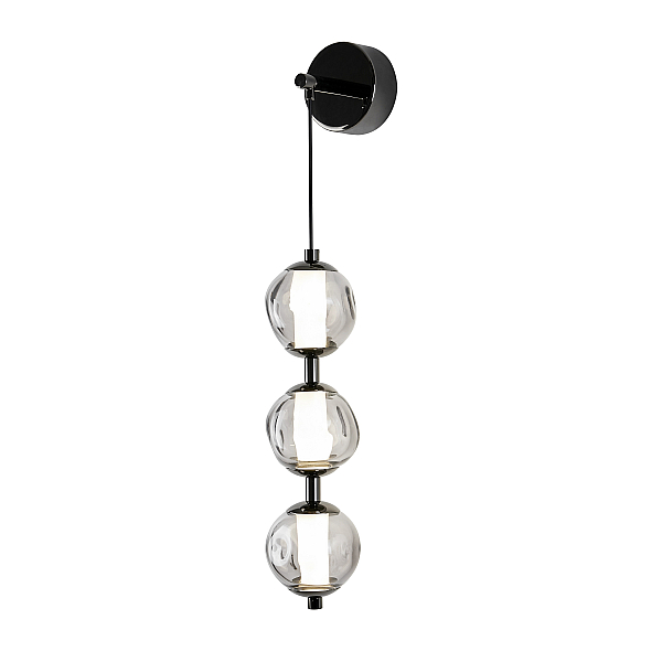 Бра Delight Collection OB2437 pearl black/smoke