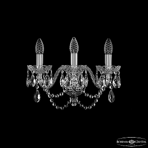 Бра Bohemia Ivele Crystal 1402B/3/160 Ni