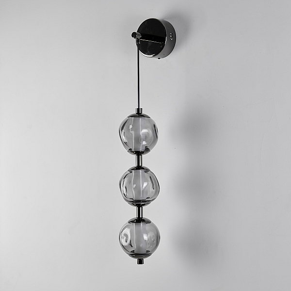 Бра Delight Collection OB2437 pearl black/smoke