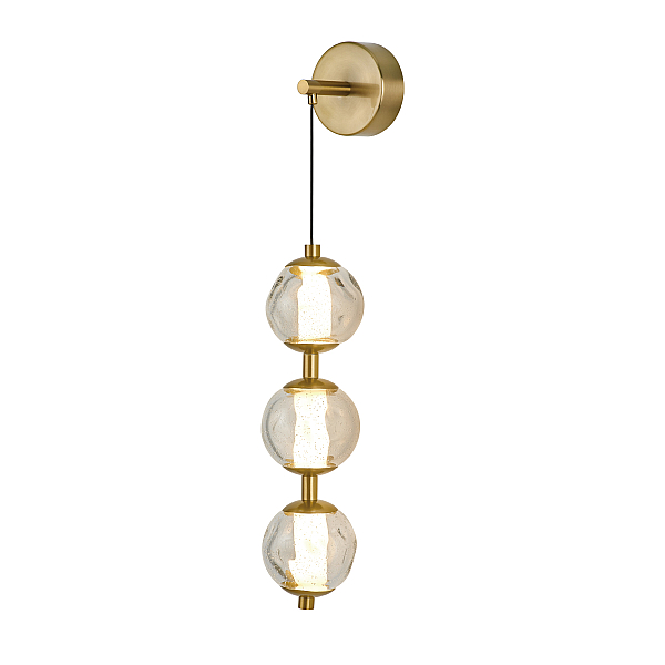 Бра Delight Collection OB2437 brass/clear