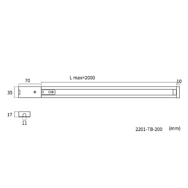 Шинопровод накладной Favourite Practica 2201-TB-200
