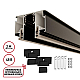 Шинопровод для монтажа в натяжной потолок 2м (CLAMP) Novotech Flum Clamp For Novotech 135326