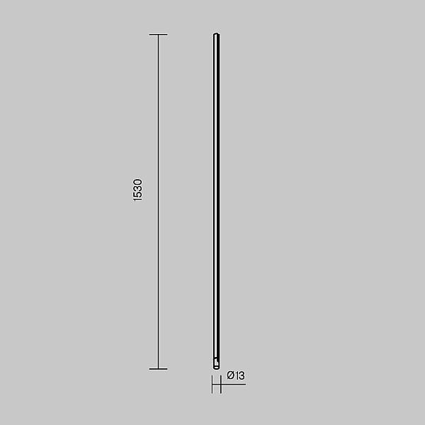 Шинопровод 1,5м вертикальный Maytoni Technical ARITY Busbar trunkings Arity TRX234-V-1.5B