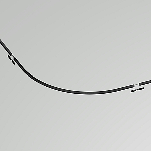 Коннектор радиусный D900 накладной Levity Maytoni Technical TRA184-R900-11B-1