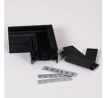 Магнитный шинопровод для натяжных потолков (гарпун) Reluce RL 06301 corner connector BK