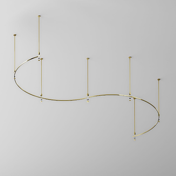 Шинопровод круглый из полукругов 1800мм Maytoni Technical FLARITY Busbar trunkings Flarity TRX154-2SR-D1800-BS