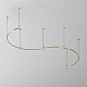 Шинопровод круглый из полукругов 1800мм Maytoni Technical FLARITY Busbar trunkings Flarity TRX154-2SR-D1800-BS