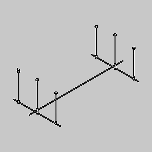 Основание на тросовых подвесах Hang для трековых светильников Maytoni Technical Flarity TFC-Flar-H07-BS