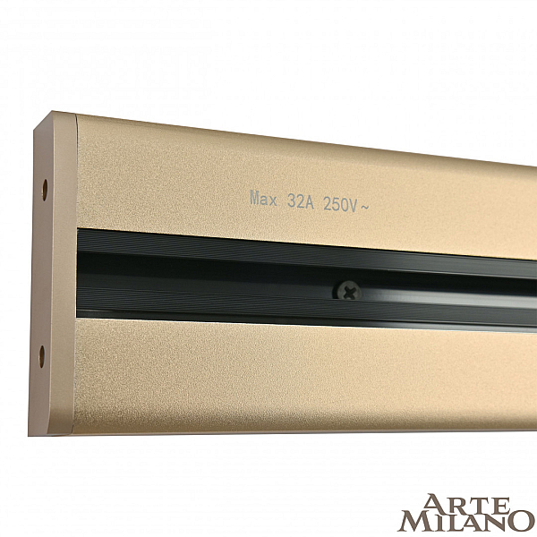 Накладной шинопровод с выключателем Arte Milano Am-track-sockets 385205TOB/50 Gold