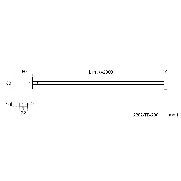 Шинопровод врезной Favourite Practica 2202-TB-200