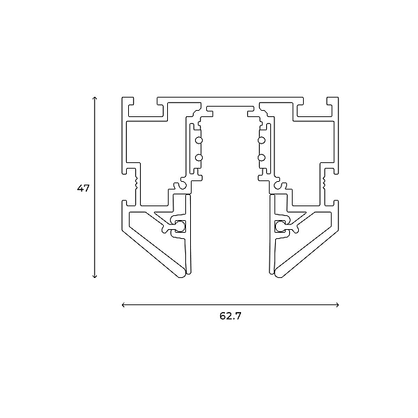 Шинопровод под натяжной потолок Hesby Lighting ElDeko HSBL_0186