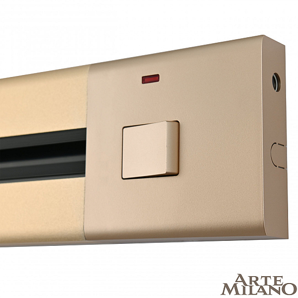 Накладной шинопровод с выключателем Arte Milano Am-track-sockets 385205TOB/50 Gold