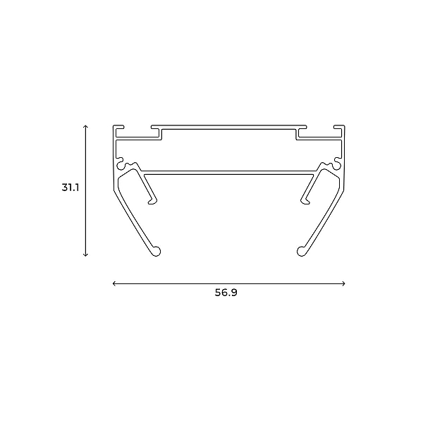 Закладной профиль Hesby Lighting Skylite HSBL_0193