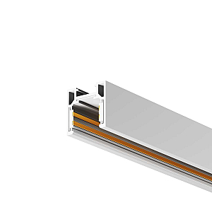 Шинопровод низкопрофильный накладной Maytoni Magnetic track system Exility TRXMN034-412W